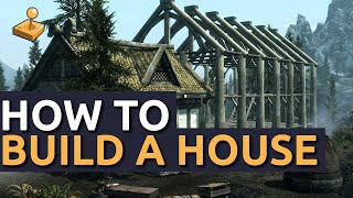 Skyrim Hearthfire DLC  How To Build a House and Find Building Materials [upl. by Baugh875]