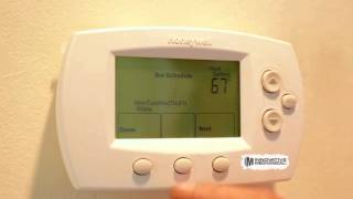 How To Program Honeywell Thermostat [upl. by Aloivaf777]