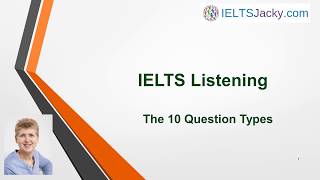 IELTS Listening – The 10 Types of Questions [upl. by Norina]