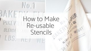 How to Create Reusable Stencils with Cricut Maker [upl. by Eillil]