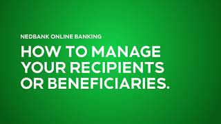 How to add beneficiaries on Online Banking [upl. by Teddy]