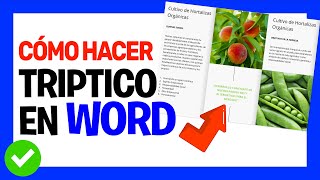 Hacer TRIPTICO en WORD e imprimir fácilmente 👍  002 [upl. by Levona]