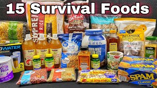 15 Survival Foods Every Prepper Should Stockpile  Most Bang for your Buck [upl. by Hephzibah582]