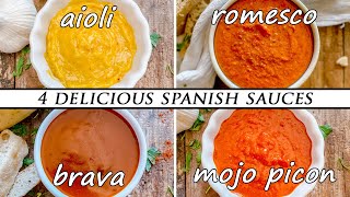 How to Make 4 CLASSIC SPANISH Sauces [upl. by Kurys]