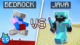 Minecraft Bedrock Sweat VS Java Sweat [upl. by Lemire]