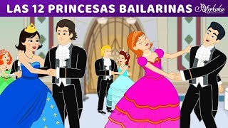 6 Cuentos  Las 12 Princesas Bailarinas y 5 Princesas animados  Cuentos infantiles para dormir [upl. by Euqinoj]