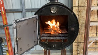 Homemade Wood Burning Stove  Heater [upl. by Ahsak]