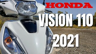 Honda Vision 110 2021  Test Ride Review Soundcheck Acceleration  VLOG289 [upl. by Lavoie893]