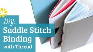 DIY Saddle Stitch Bookbinding Tutorial  Sea Lemon [upl. by Lazaruk]