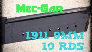 1911 9MM 10rd Magazine  MecGar [upl. by Phyllis]