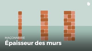 Maçonnerie  Identifier lépaisseur dun mur [upl. by Sicnarf]