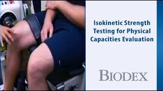 Biodex Dynamometer Isokinetic Strength Testing – CSX Corporation Physical Capacities Evaluation [upl. by Victorie]