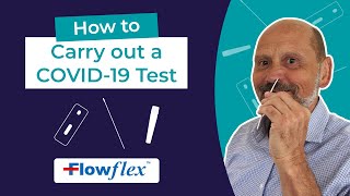 How to use the Flowflex Lateral Flow Test  The Easiest COVID19 Test [upl. by Eenahs622]