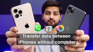 Transfer all your data from iPhone to iPhone without pc or icloud  Mohit Balani [upl. by Ivens]