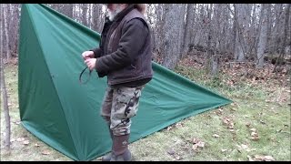 Make A Tent With Floor From A Tarp [upl. by Layman354]