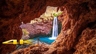 Havasupai Falls Full Hike 4K 🇺🇸 [upl. by Caspar]