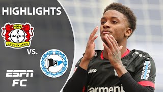 Save of the season contender as Bielefeld stun Bayer Leverkusen  ESPN FC Bundesliga Highlights [upl. by Budde]