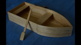 Handmade popsicle sticks boat 🚣 [upl. by Haerle]