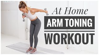 TONED ARMS  Home Workout [upl. by Aniahs333]