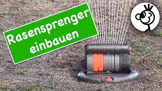 Rasensprenger einbauen  so gehts [upl. by Enyrb]