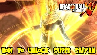 Dragon Ball Xenoverse How To Unlock Super Saiyan 1 amp 2 for Custom Characters [upl. by Hylan]