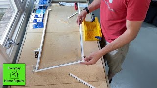 How To Build a Window Screen  Using a Frame Kit [upl. by Pattin]