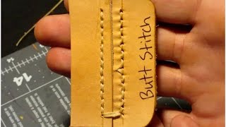 7 Different Ways to Stitch Leather by Hand [upl. by Aivatnahs788]