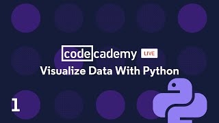 Codecademy Live Visualize Data with Python 1 [upl. by Martie455]