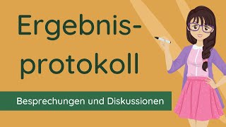 Ergebnisprotokoll schreiben  Vorlage und Beispiel [upl. by Aurie426]