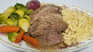 SAUERBRATEN One of THE best GERMAN meals [upl. by Levania]