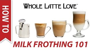 Milk Frothing for Beginners [upl. by Ekle395]