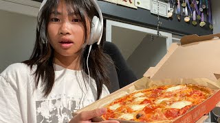 ASMR eating pizza [upl. by Atnomed922]