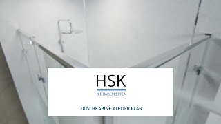 Duschkabine von HSK  Serie Atelier Plan [upl. by Anitrebla]