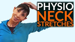 Physio Neck Exercises Stretch and Relieve Routine UPDATE [upl. by Neelyam]