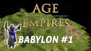 Age of Empires Definitive Edition  Voices of Babylon 1  Holy Man Hardest Improved AI [upl. by Tugman]