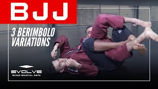 BJJ  3 Berimbolo Variations  Evolve University [upl. by Einaffets]