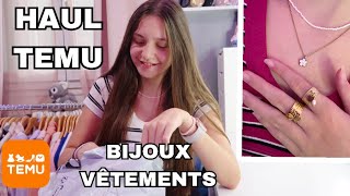 HAUL TEMU  VÊTEMENTS  BIJOUX [upl. by Tilford863]