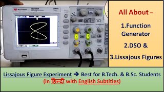 quotLissajous Figuresquot In हिन्दी using quotDSOquot amp quotFunction Generatorquot  Practical File instrument [upl. by Rogers]