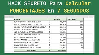 🤑 Como Calcular Porcentajes en EXCEL  Fácil y Rápido [upl. by Adav]