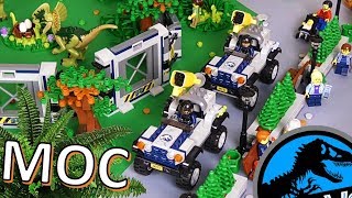 WIELKI PARK JURAJSKI Z KLOCKÓW LEGO  MAKIETA  Maciek i Klocki [upl. by Egbert956]