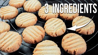 EASY Almond Flour Shortbread COOKIES  ✅ Only 3 ingredients  Refined sugar free [upl. by Earb]