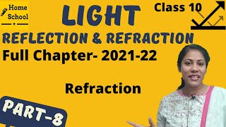 Light Reflection and Refraction Class 10 Physics  CBSE  NCERT  Refraction Part8 [upl. by Aihsenor453]