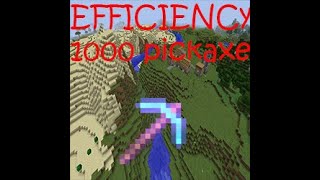 How to get efficiency 1000 pickaxe Minecraft under 112 [upl. by Linson]