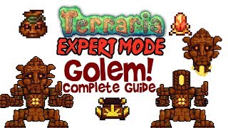 Terraria Golem Guide Expert Mode amp Normal Too Easy Kill Arena PC Console amp Mobile 12 amp 13 [upl. by Conchita]