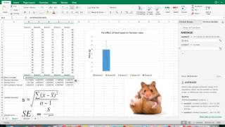 How to add 95 confidence intervals to bar graphs in Excel [upl. by Helbonia]