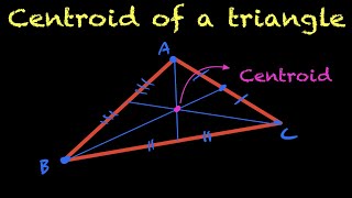 Calculating the Centroid of a Triangle [upl. by Lupita]