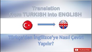 Türkçeden İngilizceye Çeviri [upl. by Adnamor986]