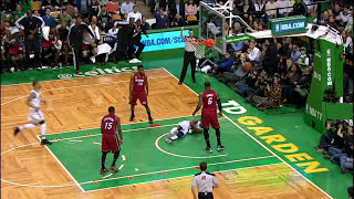 LeBron James MONSTER alleyoop slam vs Celtics [upl. by Kwon]