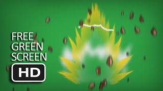 Free Green Screen  Super Saiyan Aura With Sound [upl. by Nya]