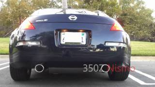 350Z stock exhaust vs Nismo exhaust [upl. by Heppman]